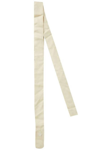 emblem silk tie - OFF WHITE - BALAAN 1