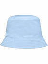 Re-Nylon Triangle Logo Bucket Hat Sky Blue - PRADA - BALAAN.