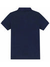 Kids Pony Embroidered Collar T Shirt Navy 547926 004 - POLO RALPH LAUREN - BALAAN 3