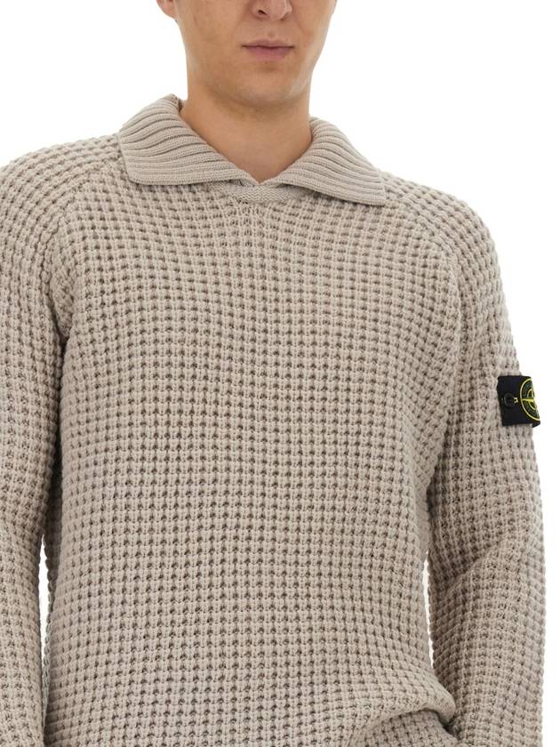 Compass Badge Virgin Wool Sweater 7915536D5 - STONE ISLAND - BALAAN 5