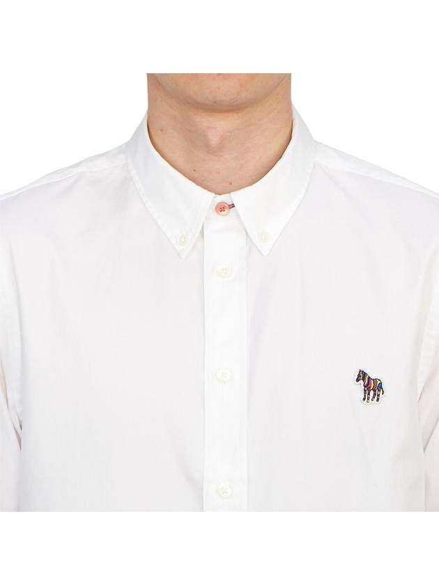 Zebra Patch Long Sleeve Shirt Light White - PAUL SMITH - BALAAN 6