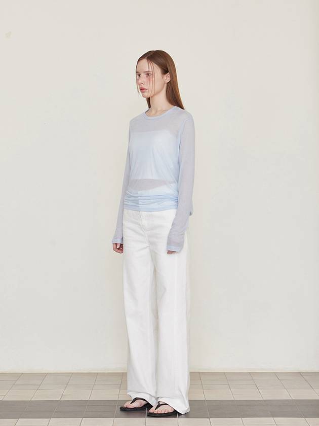 See Through Tencel Long Sleeve Sky - LESEIZIEME - BALAAN 8