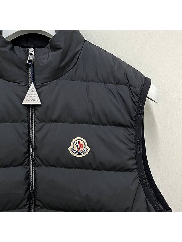 Men s Logo Patch CONTRIN Down Padding Vest Black 1A00076 54A81 999 - MONCLER - BALAAN 4