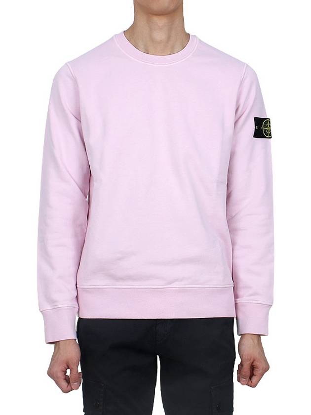 Wappen Patch Garment Dyed Sweatshirt Pink - STONE ISLAND - BALAAN 3