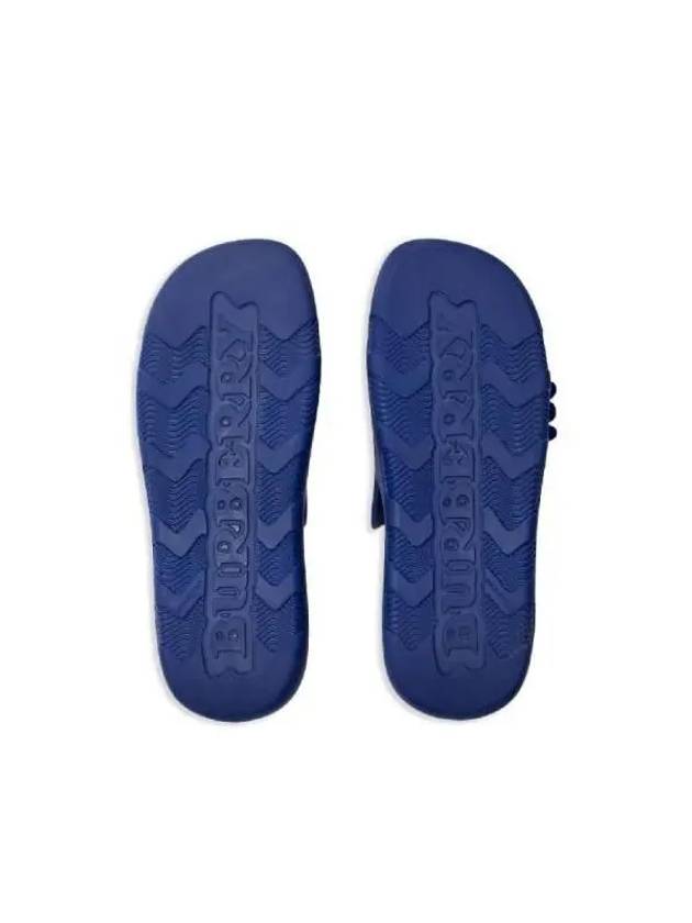 Stingray Perforated Slippers Blue - BURBERRY - BALAAN 5