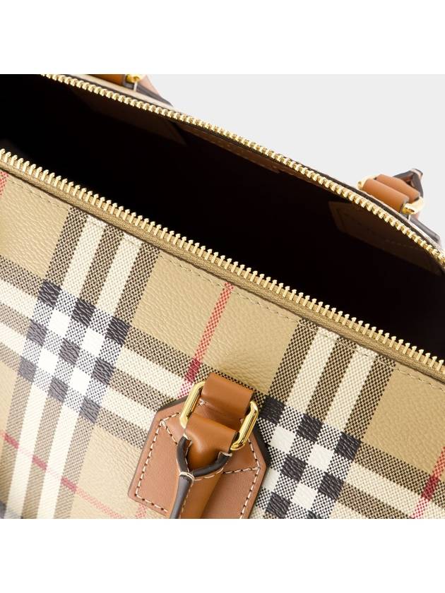 Check Pattern Bowling Bag Beige - BURBERRY - BALAAN 5