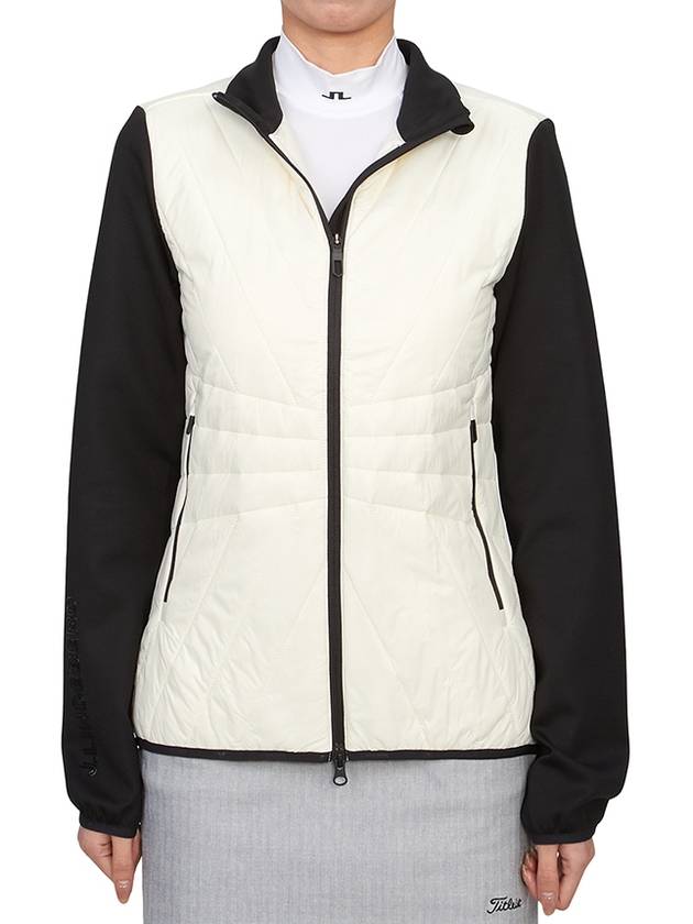 Women's Holma Quilt Hybrid Jacket Whisper White - J.LINDEBERG - BALAAN 4