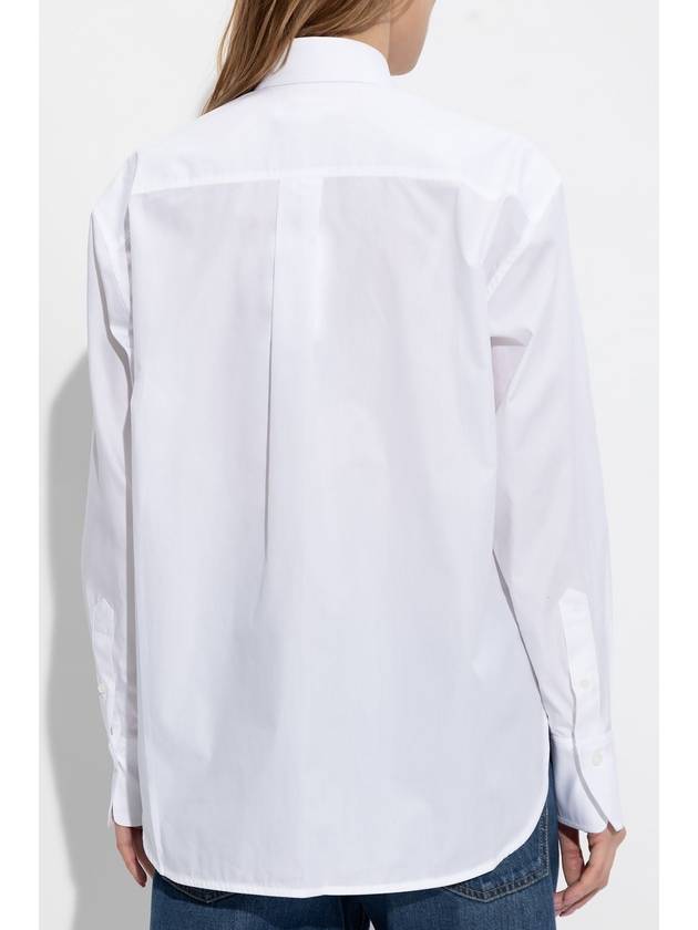 Victoria Beckham Shirt In Organic Cotton, Women's, White - VICTORIA BECKHAM - BALAAN 4