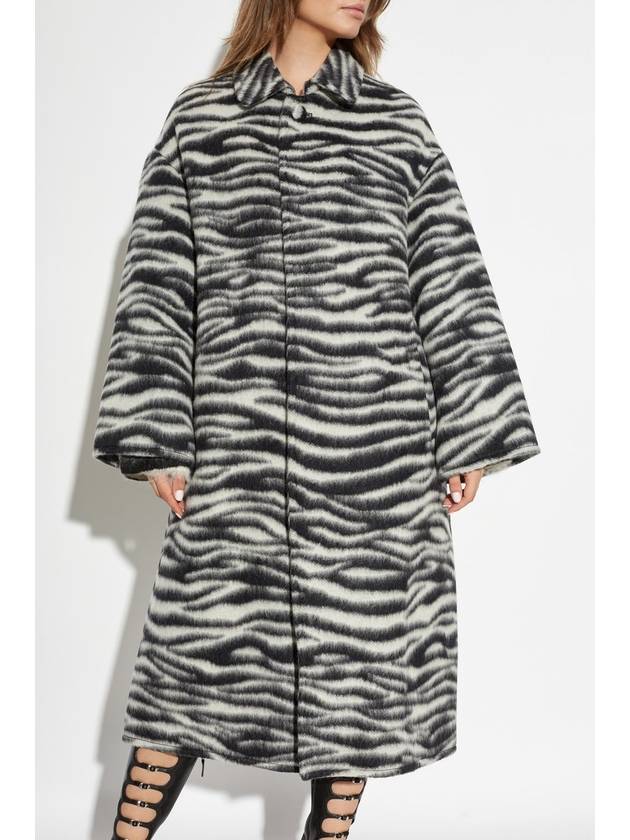 Marc Jacobs Coat With Animal Print, Women's, Grey - MARC JACOBS - BALAAN 3