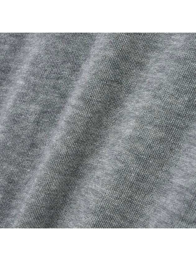 Wool Silky Roll Neck T Shirt Melange Gray - NOIRER - BALAAN 7