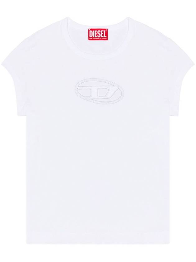 T Angie Peekaboo Logo Short Sleeve T-Shirt White - DIESEL - BALAAN 2