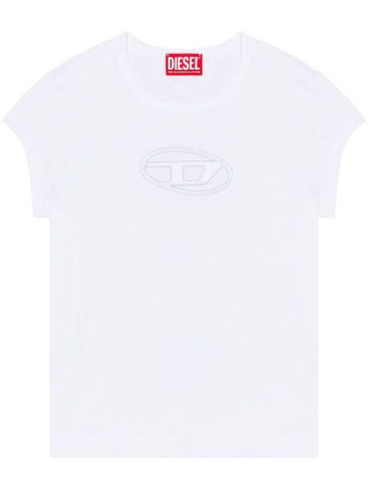 T Angie Peekaboo Logo Short Sleeve T-Shirt White - DIESEL - BALAAN 2