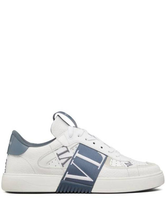 VL7N Lace-Up Leather Low-Top Sneakers White - VALENTINO - BALAAN 1