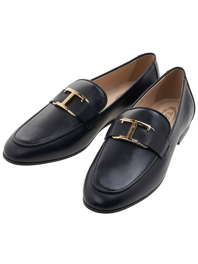 Tods T Timeless Leather Loafers Black - TOD'S - BALAAN 2