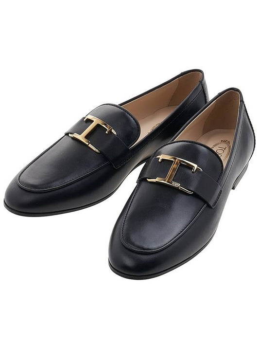 Tods T Timeless Leather Loafers Black - TOD'S - BALAAN 2