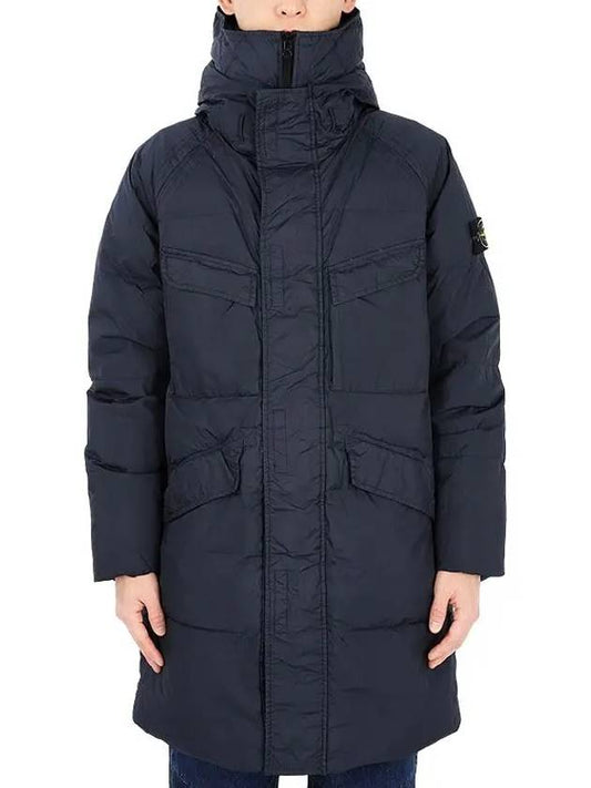 Wappen Patch Crinkle Reps Long Padding Navy - STONE ISLAND - BALAAN 2