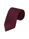 GG Logo Silk Jacquard Tie Burgundy - GUCCI - BALAAN 3