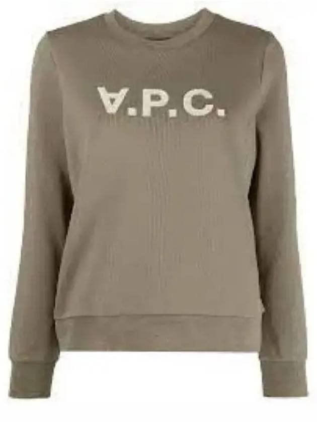 Women's VPC Logo Print Sweatshirt Green - A.P.C. - BALAAN 2