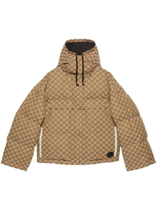 GG canvas hooded padded jacket 717558Z9AAR - GUCCI - BALAAN.