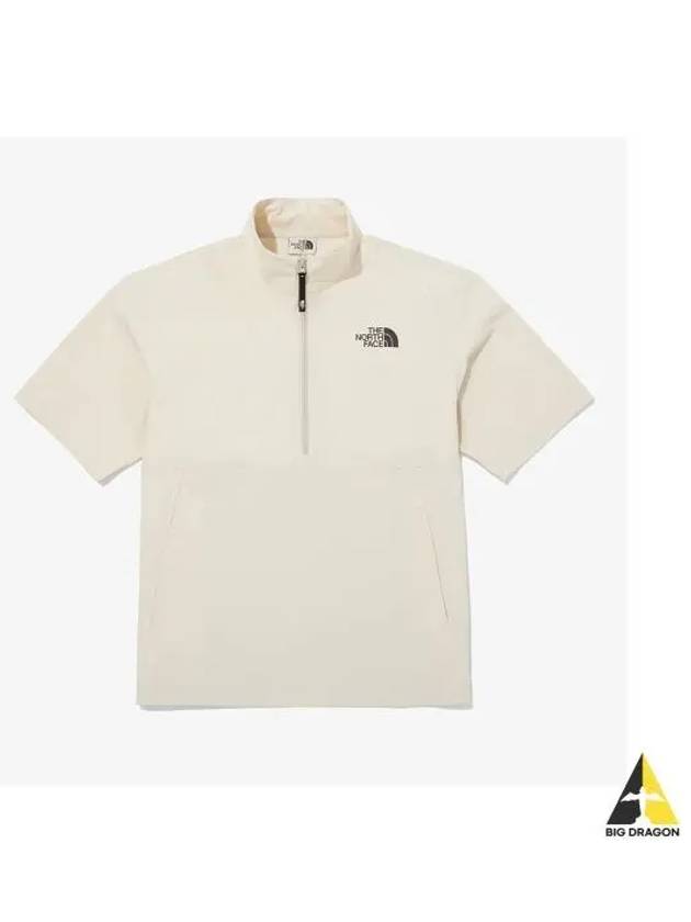 The North Face NT7KQ02J White Label Ice Run EX Half Zip Short Sleeve T Shirt - THE NORTH FACE - BALAAN 1