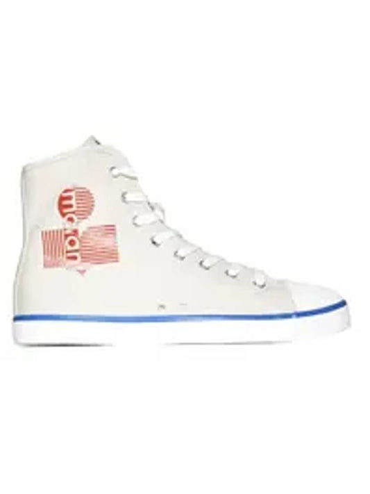 Logo High Top Sneakers White - ISABEL MARANT - BALAAN 2