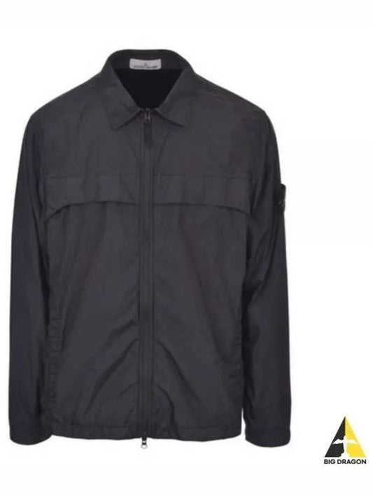 Garment Dyed Crinkle Reps R-NY Jacket Black - STONE ISLAND - BALAAN 2