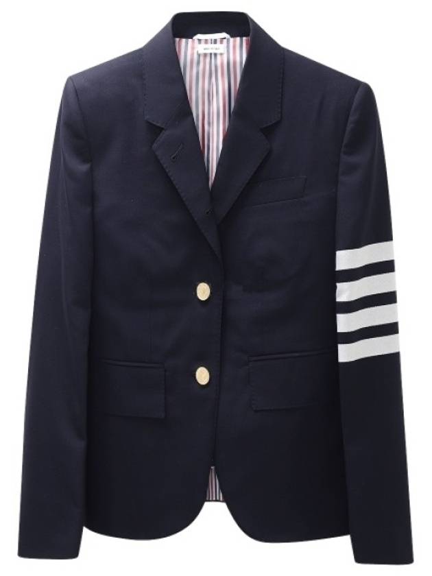 Plain Weave Suiting Classic 4 Bar Jacket Navy - THOM BROWNE - BALAAN 2