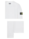 Wappen Patch Crew Neck Knit Top White - STONE ISLAND - BALAAN 7