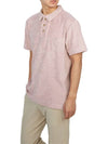 Howlin Men s Collar Short Sleeve T Shirt MR FANTASY CLOUD PINK - HOWLIN' - BALAAN 4