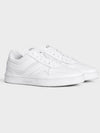 Trainer Calfskin Lace Up Low Top Sneakers White - CELINE - BALAAN 3