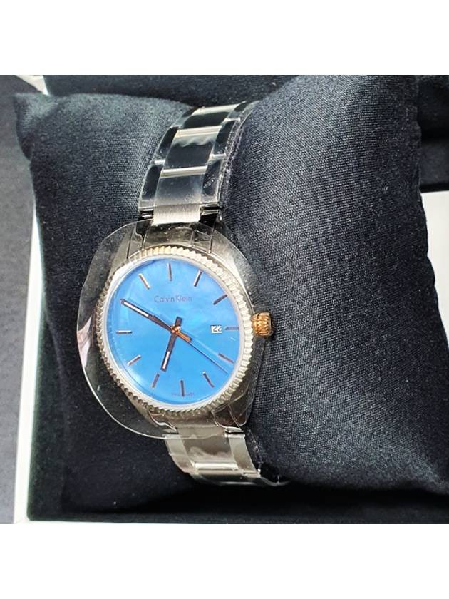 Mother of Pearl Alliance Blue Mother of Pearl Dial Steel Watch Women’s Watch - CALVIN KLEIN - BALAAN 4