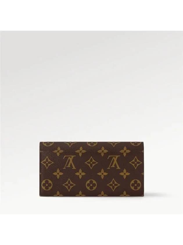 Sarah Monogram Long Wallet Brown Red - LOUIS VUITTON - BALAAN 6