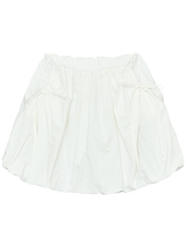 IBA24WSK18WH VOLUME NYLON SKIRT WHITE - ITZAVIBE - BALAAN 1