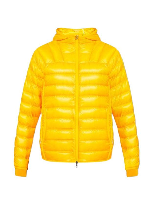 Taito Nylon Hooded Short Padded Yellow - MONCLER - BALAAN.