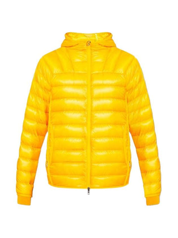 Taito Nylon Hooded Short Padding Yellow - MONCLER - BALAAN 1