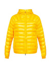 Taito Nylon Hooded Short Padding Yellow - MONCLER - BALAAN 1