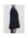 23 fw Navy Blue White SILKWOOL Blend Blazer 3B3CE2N11CF671 B0480453118 - VALENTINO - BALAAN 5