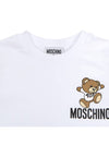 Kids short sleeved t shirt HUM04K LAA02 10101 Adults can wear - MOSCHINO - BALAAN 3