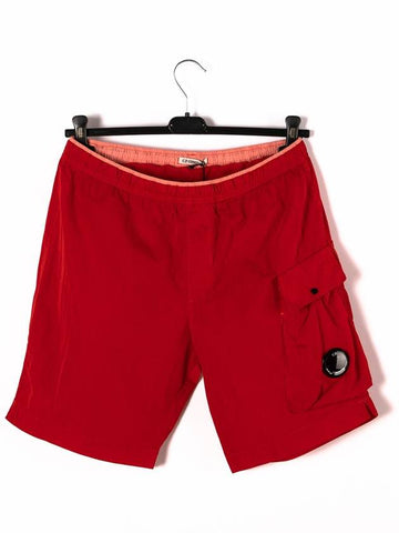 Men's Shorts Red Lens Cargo Shorts Beach Shorts 12CMBW276A 00004G - CP COMPANY - BALAAN 1