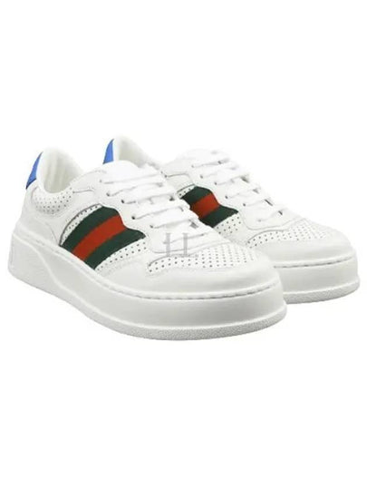 Web detail blue tab low top sneakers white - GUCCI - BALAAN 2