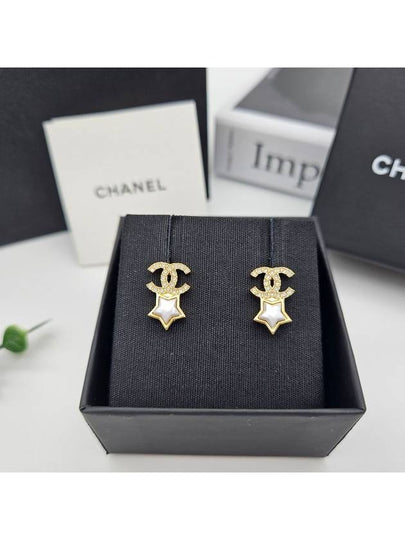 24C CC star mother of pearl earrings ABC823 - CHANEL - BALAAN 2