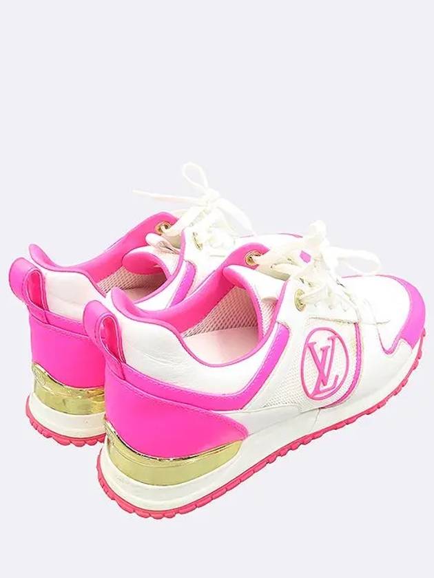 White Mesh Pink Leather Runaway Women s Sneakers Size 240 - LOUIS VUITTON - BALAAN 4