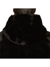 State Bunny Fur Hooded Vest Black - MOOSE KNUCKLES - BALAAN 10