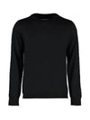 Back Stitch Crew Neck Wool Knit Top Black - MAISON MARGIELA - BALAAN 4