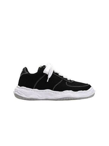 Maison MAISON Wayne OG Sole Canvas Low Top Sneakers Black - MIHARA YASUHIRO - BALAAN 1