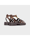 Triomphe Gladiator Sandals Brown - CELINE - BALAAN 4