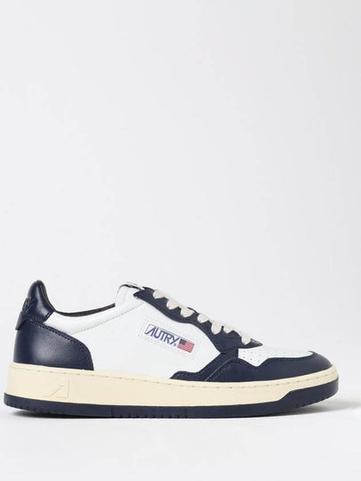 Medalist Navy Tab Low Top Sneakers White Navy - AUTRY - BALAAN 2