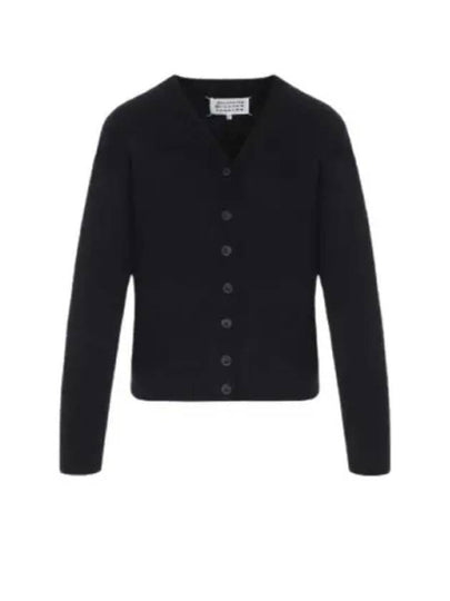 4 Stitch Lambswool Cardigan Navy - MAISON MARGIELA - BALAAN 2