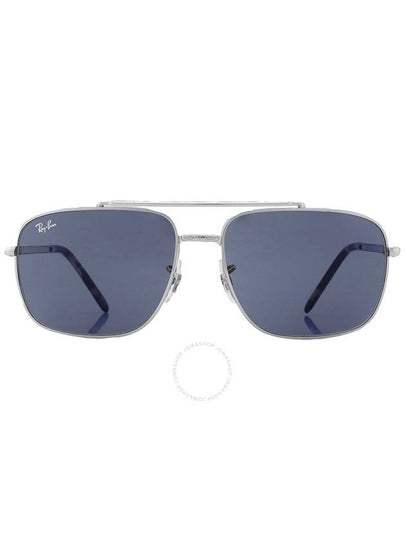 Eyewear Tinted Lens Double Bridge Square Sunglasses Blue - RAY-BAN - BALAAN 2