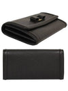 Bow Leather Long Wallet Black - SALVATORE FERRAGAMO - BALAAN 3